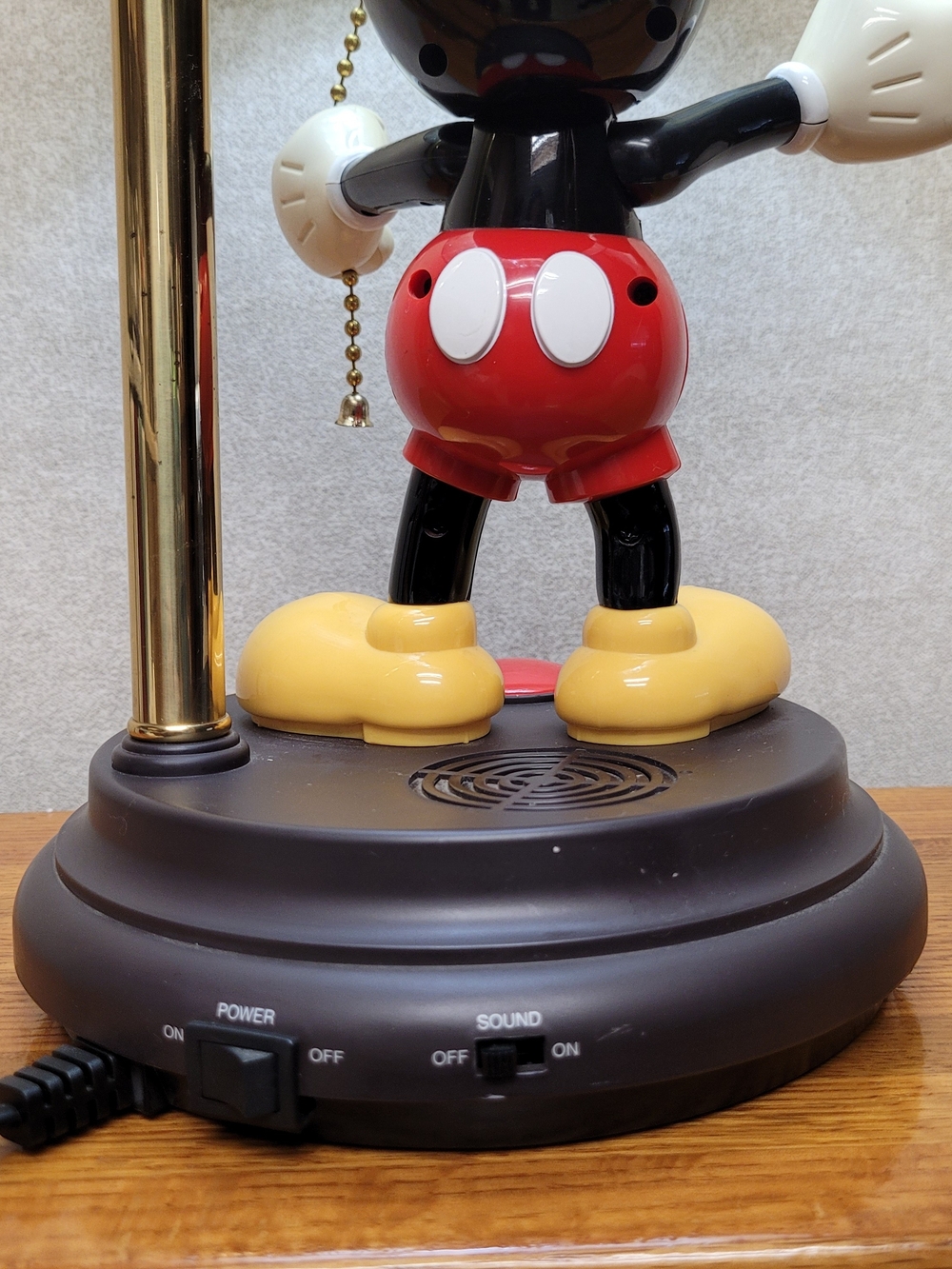 Vintage Disney Mickey Mouse Animated Talking Lamp King America NWT - Picture 10 of 15